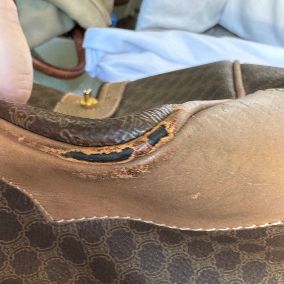 Celine macadam duffle with wear on the corners and rubbing on edges. - Picture 11 of 16